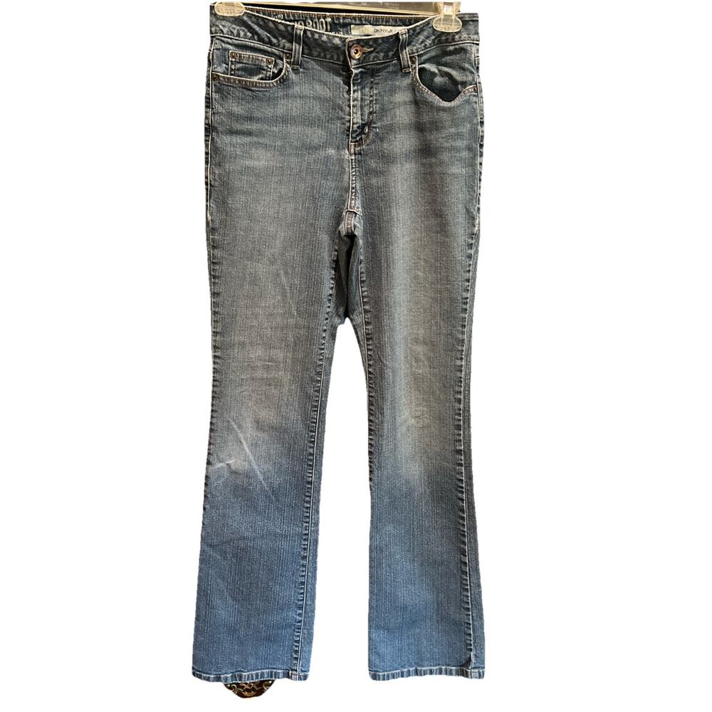 DKNY Womens Soho Dark Wash Bootcut Jeans 33" Length Size 8L/G